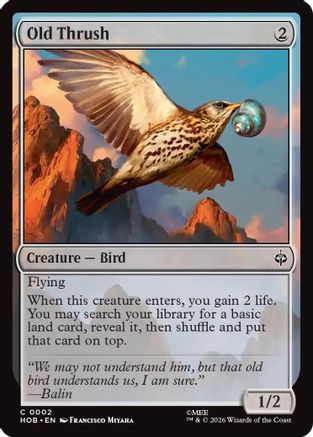 MAGIC: THE GATHERING - Old Thrush (HOB-002) - The Hobbit