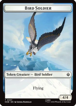 MAGIC: THE GATHERING - Bird Soldier // Axe Double-Sided Token (HOB-1 // 10) - The Hobbit Foil