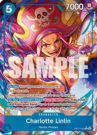 ONE PIECE TCG - Charlotte Linlin (049) (Alternate Art) OP17-049 The Worlds Strongest Warriors - Rare