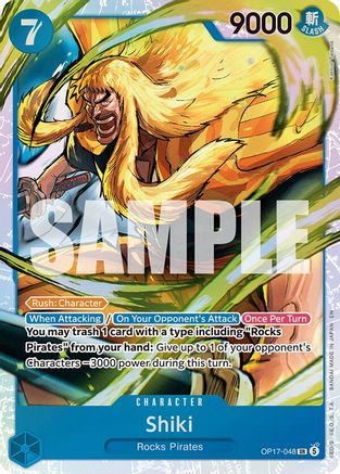 ONE PIECE TCG - Shiki (048) OP17-048 The Worlds Strongest Warriors - Super Rare