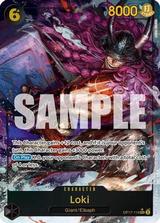 ONE PIECE TCG - Loki (Alternate Art) OP17-119 The Worlds Strongest Warriors - Secret Rare