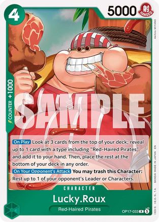 ONE PIECE TCG - Lucky.Roux OP17-033 The Worlds Strongest Warriors - Rare