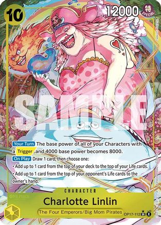 ONE PIECE TCG - Charlotte Linlin (112) (Alternate Art) OP17-112 The Worlds Strongest Warriors - Super Rare
