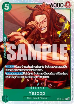 ONE PIECE TCG - Yasopp OP17-031 The Worlds Strongest Warriors - Super Rare