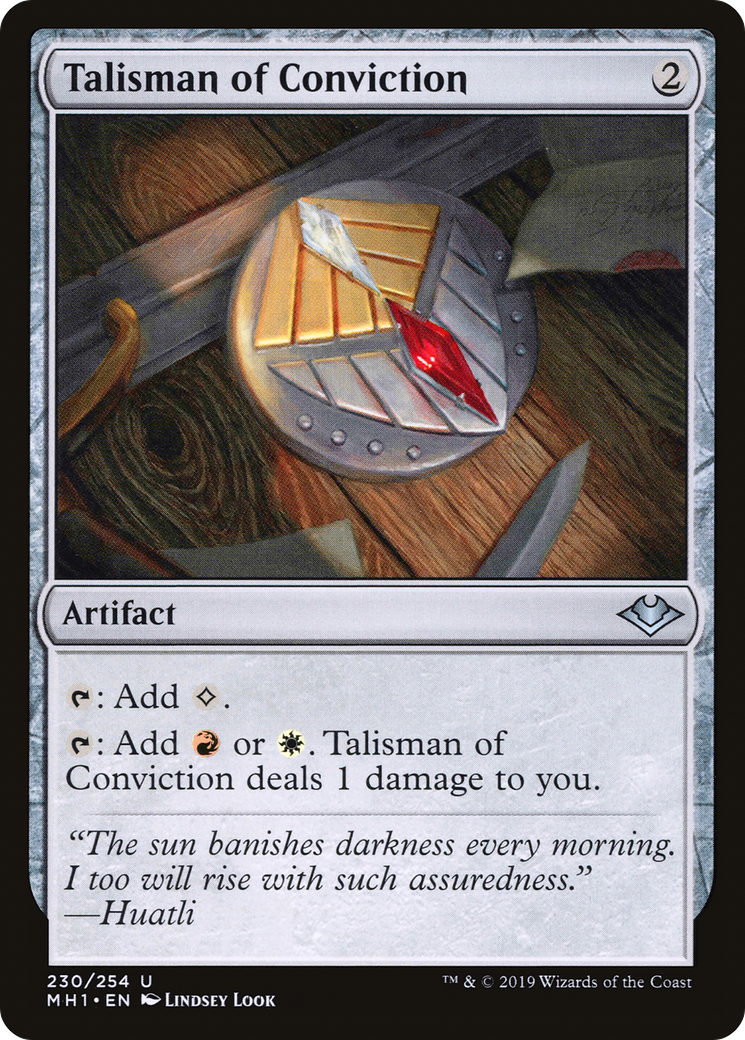 MAGIC: THE GATHERING - Talisman of Conviction (MH1-230) - Modern Horizons