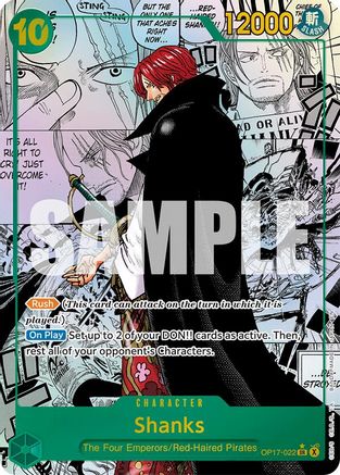 ONE PIECE TCG - Shanks (022) (Manga) OP17-022 The Worlds Strongest Warriors - Super Rare