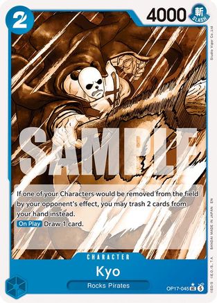 ONE PIECE TCG - Kyo (Pandaman Art) OP17-045 The Worlds Strongest Warriors - Uncommon