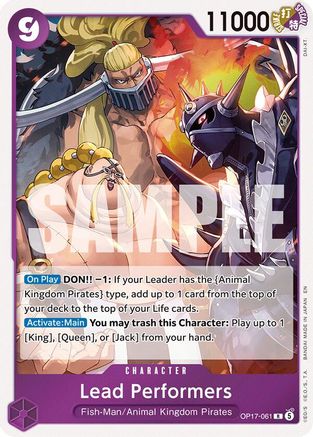 ONE PIECE TCG - Lead Performers OP17-061 The Worlds Strongest Warriors - Rare