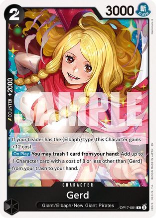 ONE PIECE TCG - Gerd OP17-081 The Worlds Strongest Warriors - Rare