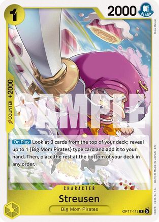 ONE PIECE TCG - Streusen (113) OP17-113 The Worlds Strongest Warriors - Rare