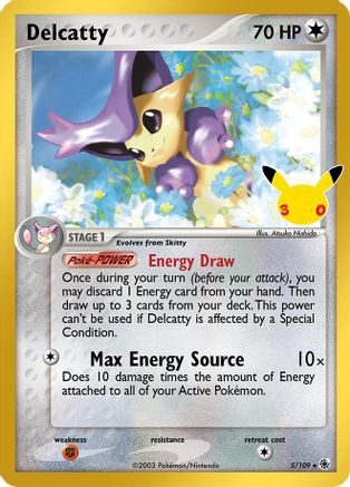 POKEMON TCG - Delcatty 005/109 ME 30th Celebration Classic Collection - Classic Collection