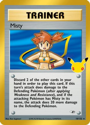POKEMON TCG - Misty 018/132 ME 30th Celebration Classic Collection - Classic Collection
