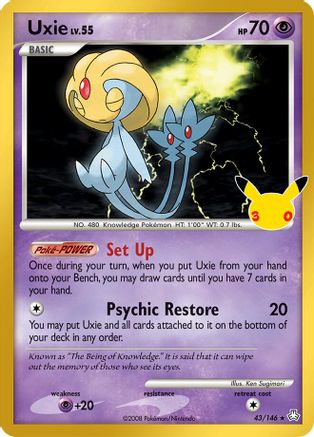 POKEMON TCG - Uxie 043/146 ME 30th Celebration Classic Collection - Classic Collection