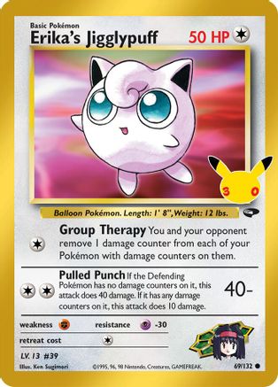 POKEMON TCG - Erika's Jigglypuff 069/132 ME 30th Celebration Classic Collection - Classic Collection