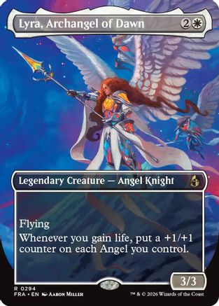 MAGIC: THE GATHERING - Lyra, Archangel of Dawn (Borderless) (FRA-294) - Reality Fracture