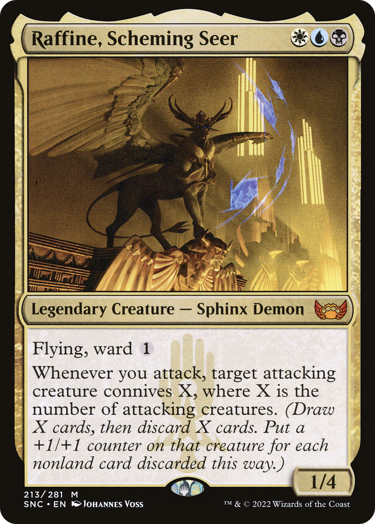 MAGIC: THE GATHERING - Raffine, Scheming Seer (SNC-213) - Streets of New Capenna Foil