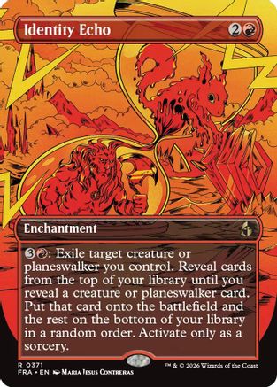 MAGIC: THE GATHERING - Identity Echo (Borderless) (FRA-371) - Reality Fracture Foil