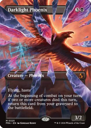 MAGIC: THE GATHERING - Darklight Phoenix (Borderless) (0325) (FRA-325) - Reality Fracture
