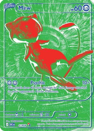POKEMON TCG - Mew 00G ME 30th Celebration - RGB Rare