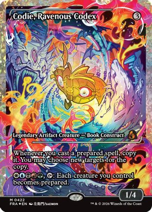 MAGIC: THE GATHERING - Codie, Ravenous Codex (Showcase) (Fracture Foil) (FRA-422) - Reality Fracture Foil