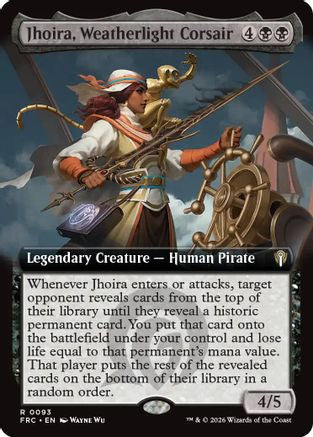 MAGIC: THE GATHERING - Jhoira, Weatherlight Corsair (Extended Art) (FRC-093) - Commander: Reality Fracture
