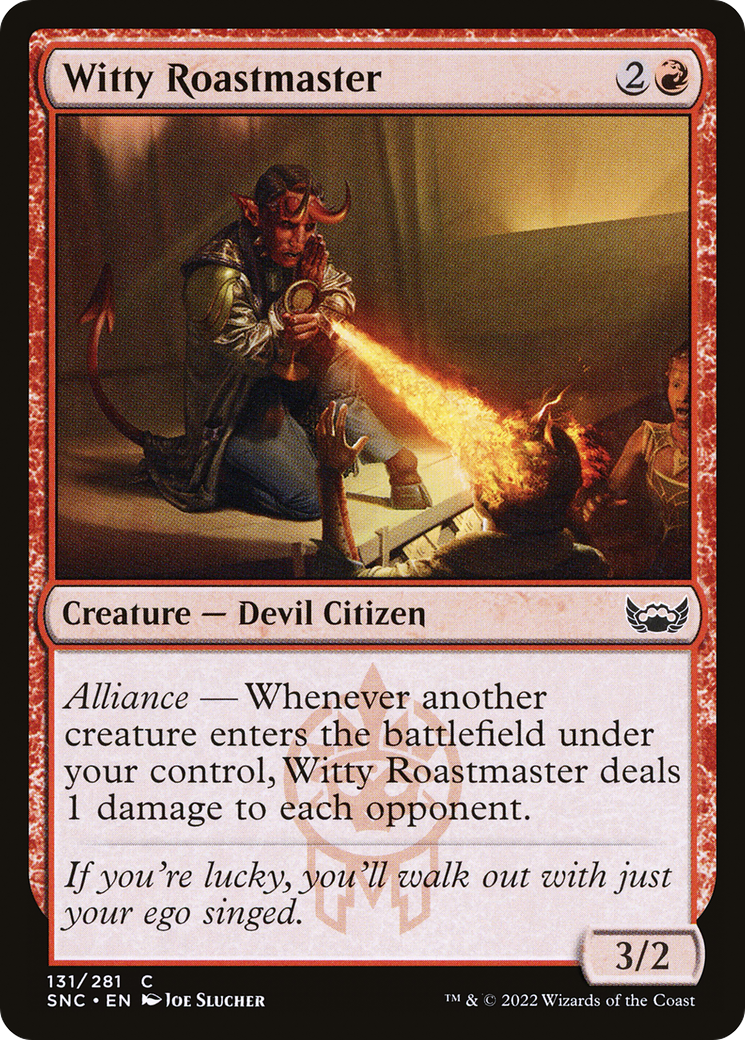 MAGIC: THE GATHERING - Witty Roastmaster (SNC-131) - Streets of New Capenna Foil