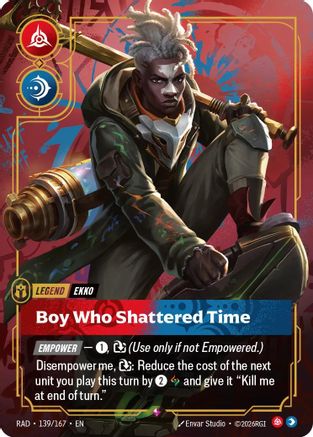 Ekko, Boy Who Shattered Time (139/167) - Radiance Foil