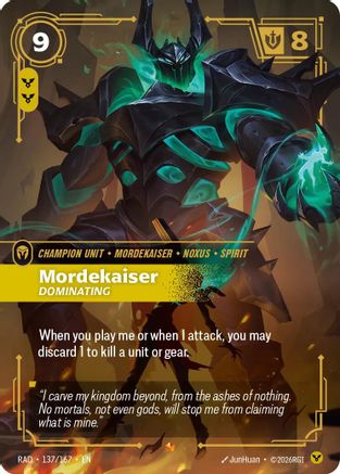 Mordekaiser, Dominating (137/167) - Radiance Foil