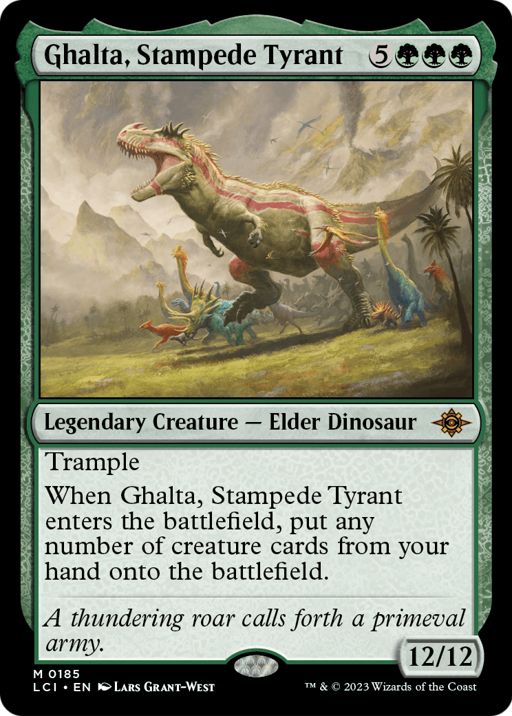 MAGIC: THE GATHERING - Ghalta, Stampede Tyrant (LCI-185) - The Lost Caverns of Ixalan Foil