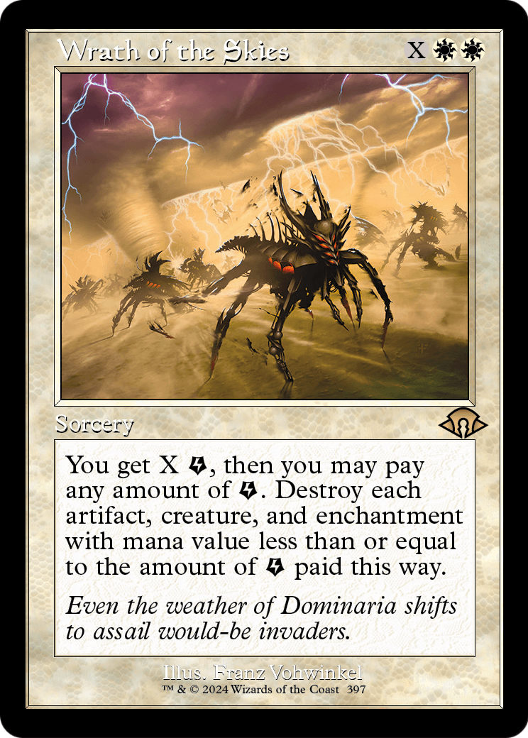 MAGIC: THE GATHERING - Wrath of the Skies (Retro Frame) (MH3-397) - Modern Horizons 3
