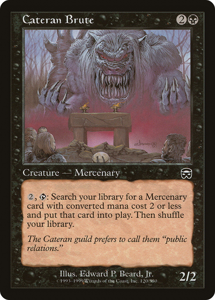 MAGIC: THE GATHERING - Cateran Brute (MMQ-120) - Mercadian Masques Foil