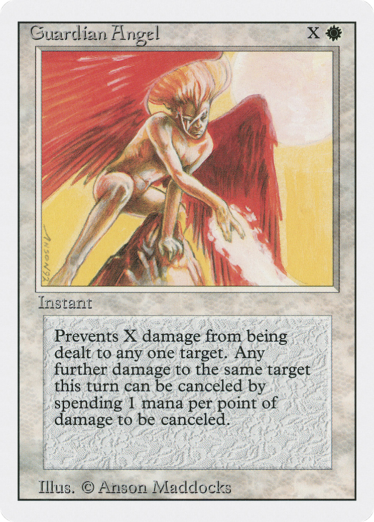 MAGIC: THE GATHERING - Guardian Angel (3ED-021) - Revised Edition