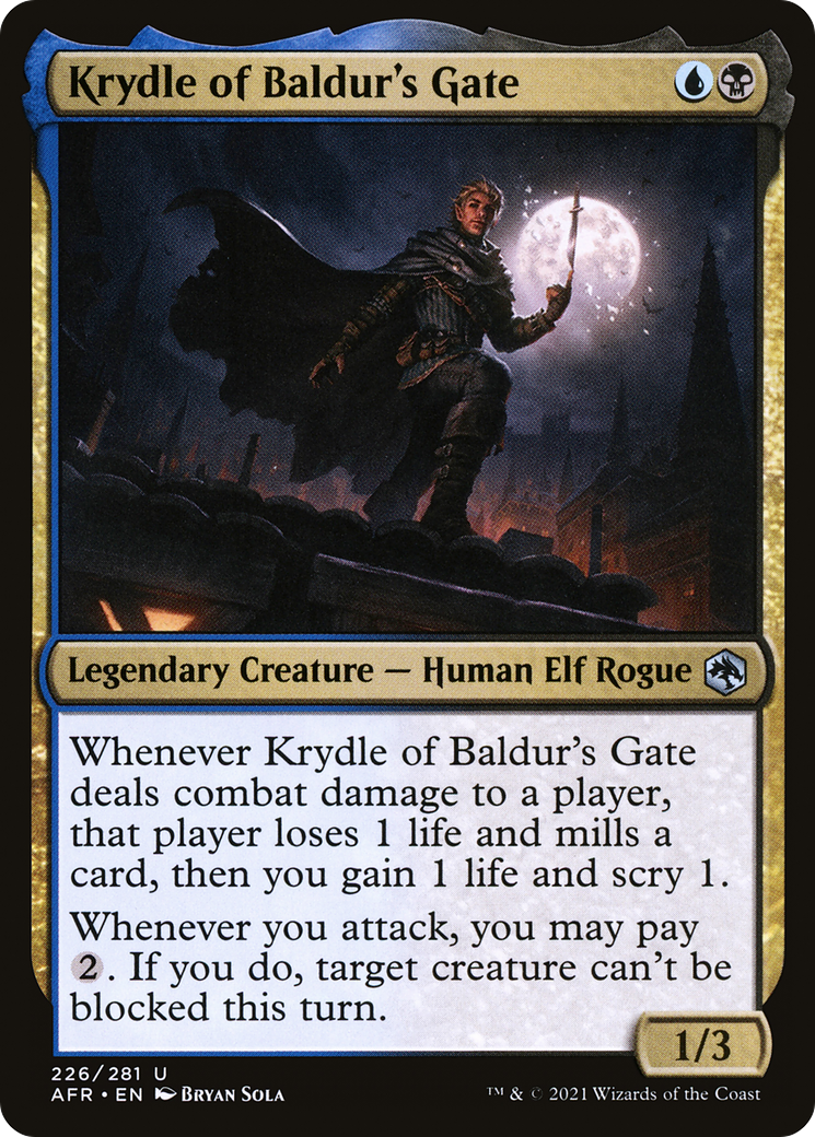 MAGIC: THE GATHERING - Krydle of Baldur's Gate (AFR-226) - Adventures in the Forgotten Realms