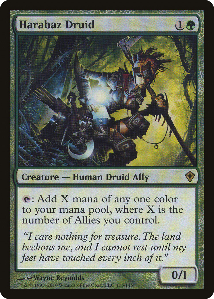 MAGIC: THE GATHERING - Harabaz Druid (WWK-105) - Worldwake