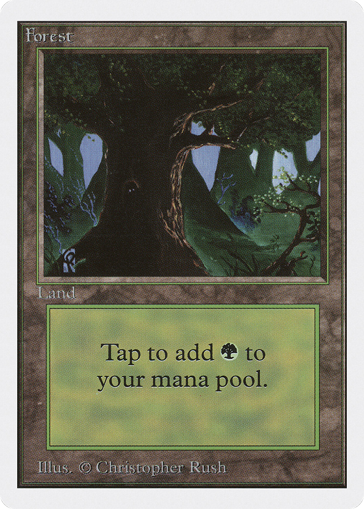 MAGIC: THE GATHERING - Forest (C) (2ED-302) - Unlimited Edition