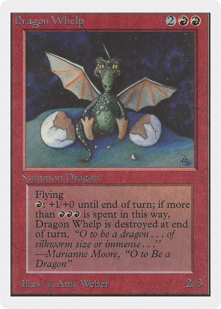 MAGIC: THE GATHERING - Dragon Whelp (2ED-142) - Unlimited Edition