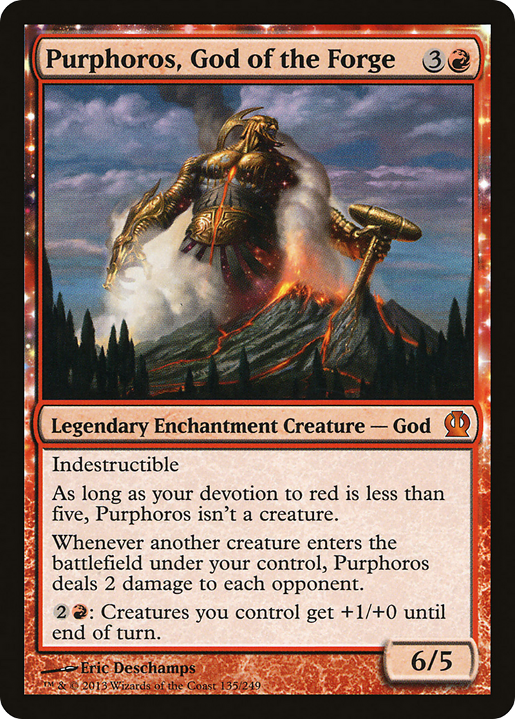 MAGIC: THE GATHERING - Purphoros, God of the Forge (THS-135) - Theros: (enchantment)
