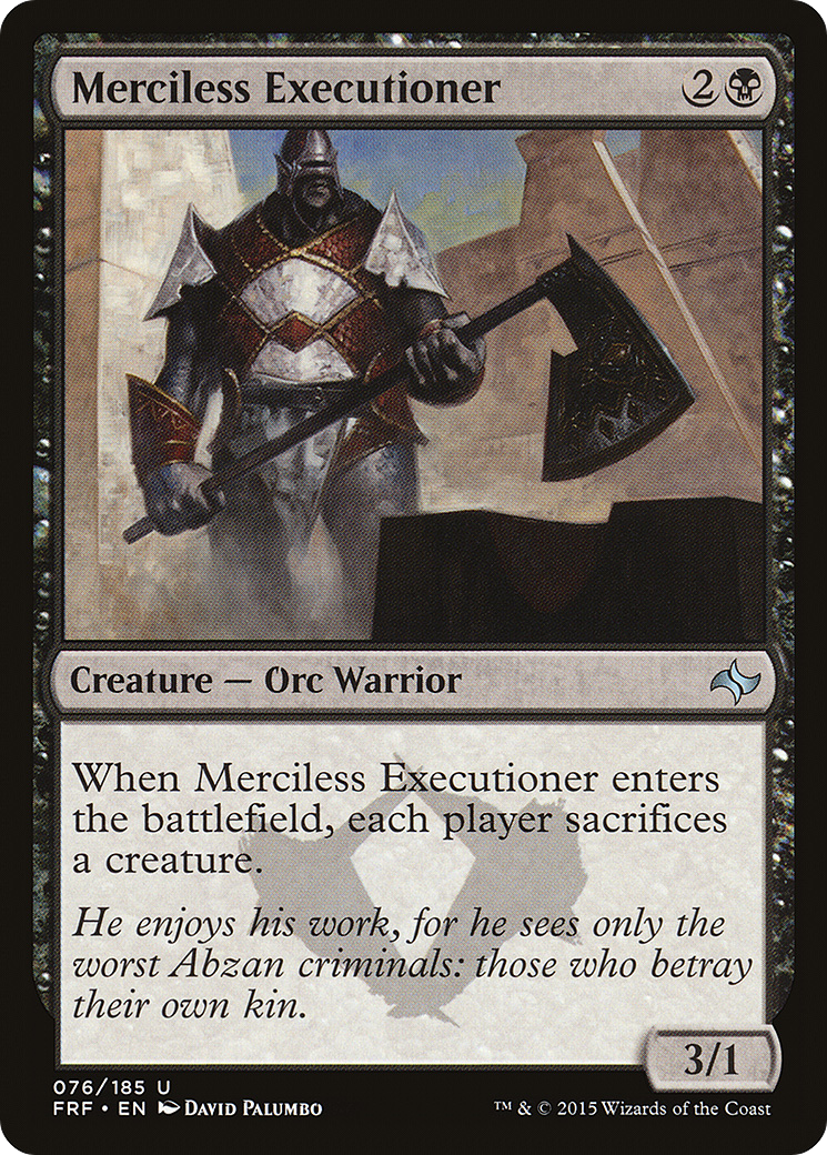 MAGIC: THE GATHERING - Merciless Executioner (FRF-076) - Fate Reforged Foil