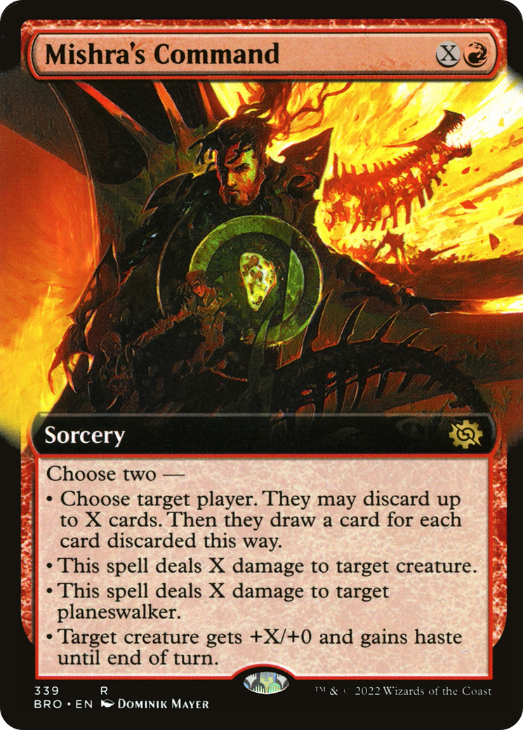 MAGIC: THE GATHERING - Mishra's Command (Extended Art) (BRO-339) - The Brothers' War: (Extended Art)