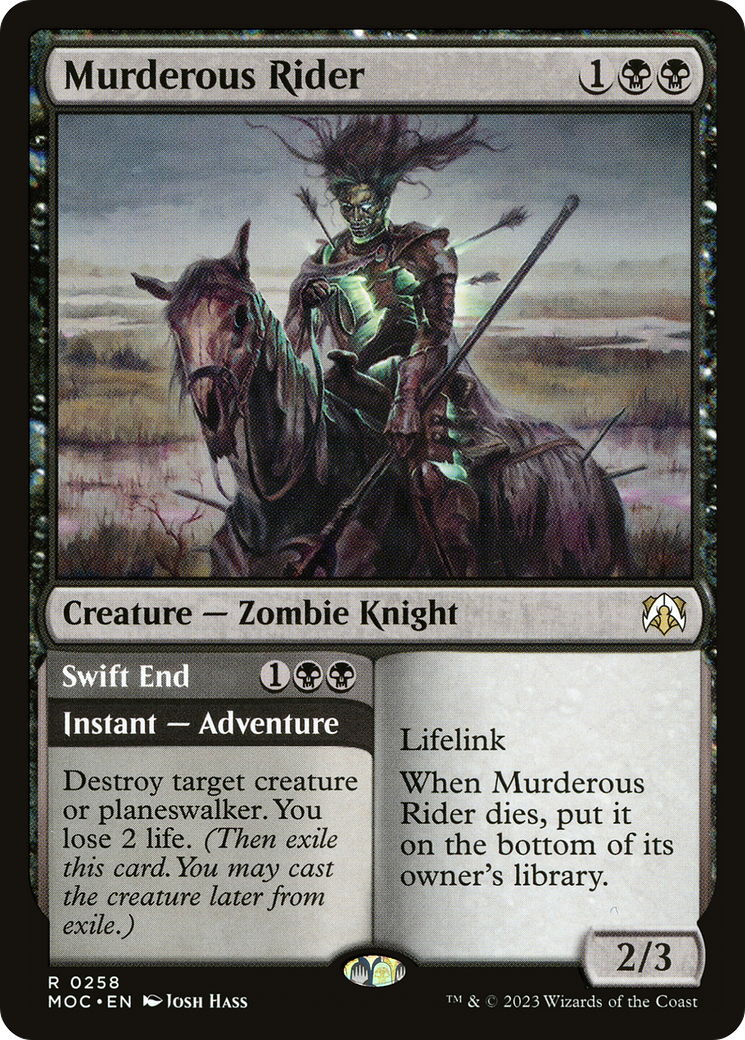 MAGIC: THE GATHERING - Murderous Rider (MOC-258) - March of the Machine Commander