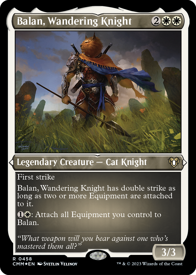 MAGIC: THE GATHERING - Balan, Wandering Knight (Foil Etched) (CMM-458) - Commander Masters Foil