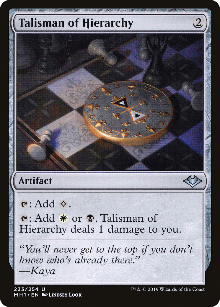 MAGIC: THE GATHERING - Talisman of Hierarchy (MH1-233) - Modern Horizons Foil