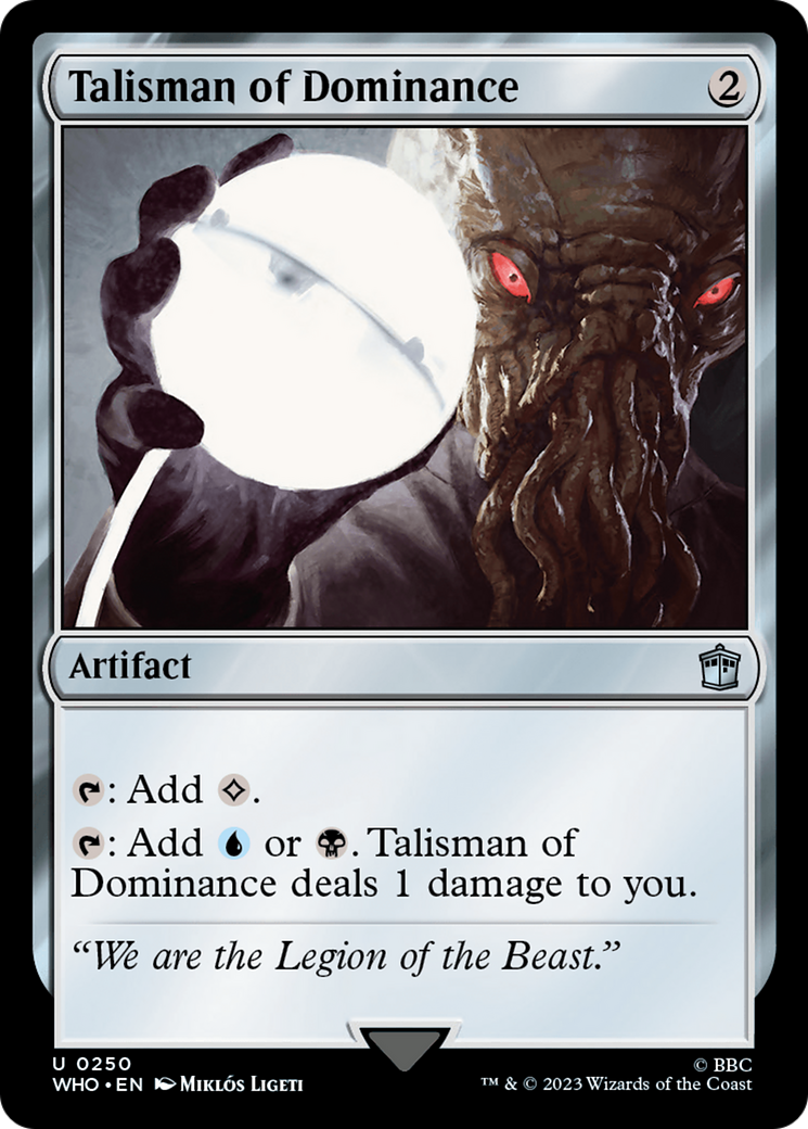 MAGIC: THE GATHERING - Talisman of Dominance (WHO-250) - Doctor Who