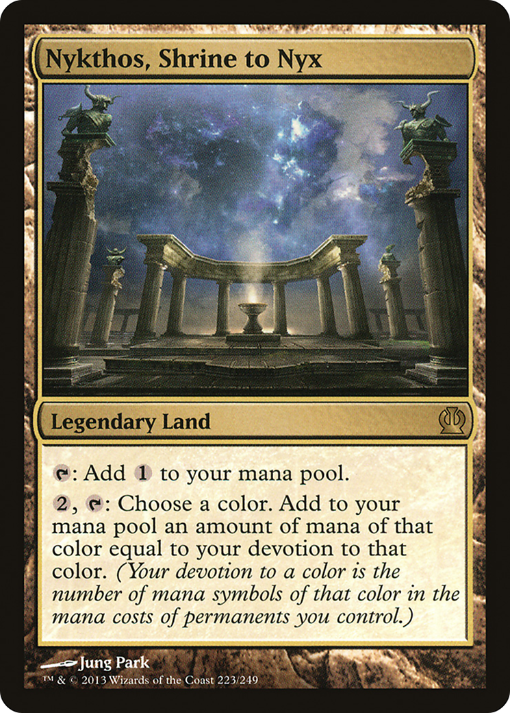 MAGIC: THE GATHERING - Nykthos, Shrine to Nyx (THS-223) - Theros Foil