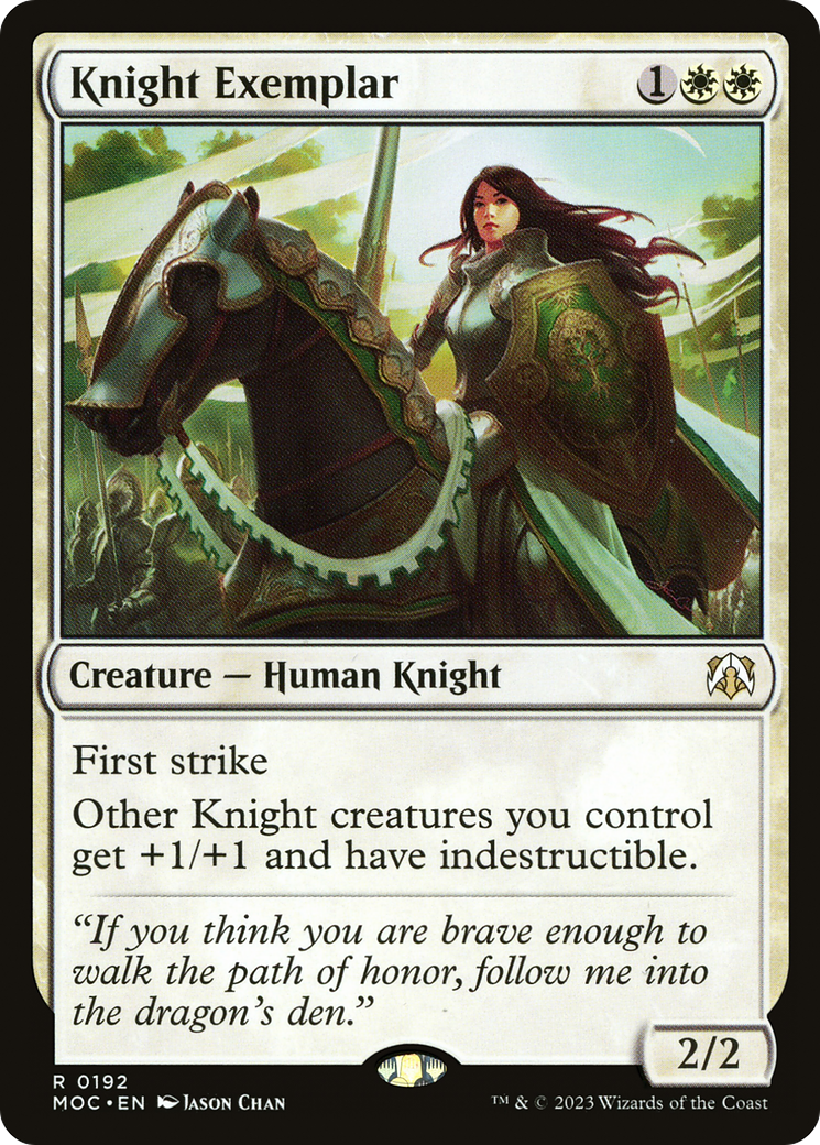 MAGIC: THE GATHERING - Knight Exemplar (MOC-192) - March of the Machine Commander