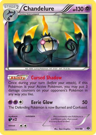 POKEMON TCG - Chandelure (Secret) 101 Next Destinies - Secret Rare