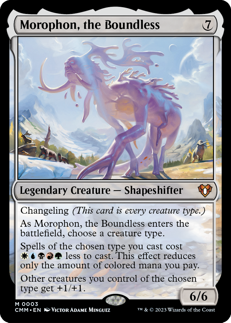 MAGIC: THE GATHERING - Morophon, the Boundless (CMM-003) - Commander Masters Foil