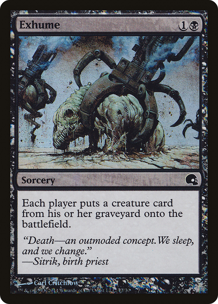 MAGIC: THE GATHERING - Exhume (GRV-017) - Premium Deck Series: Graveborn Foil