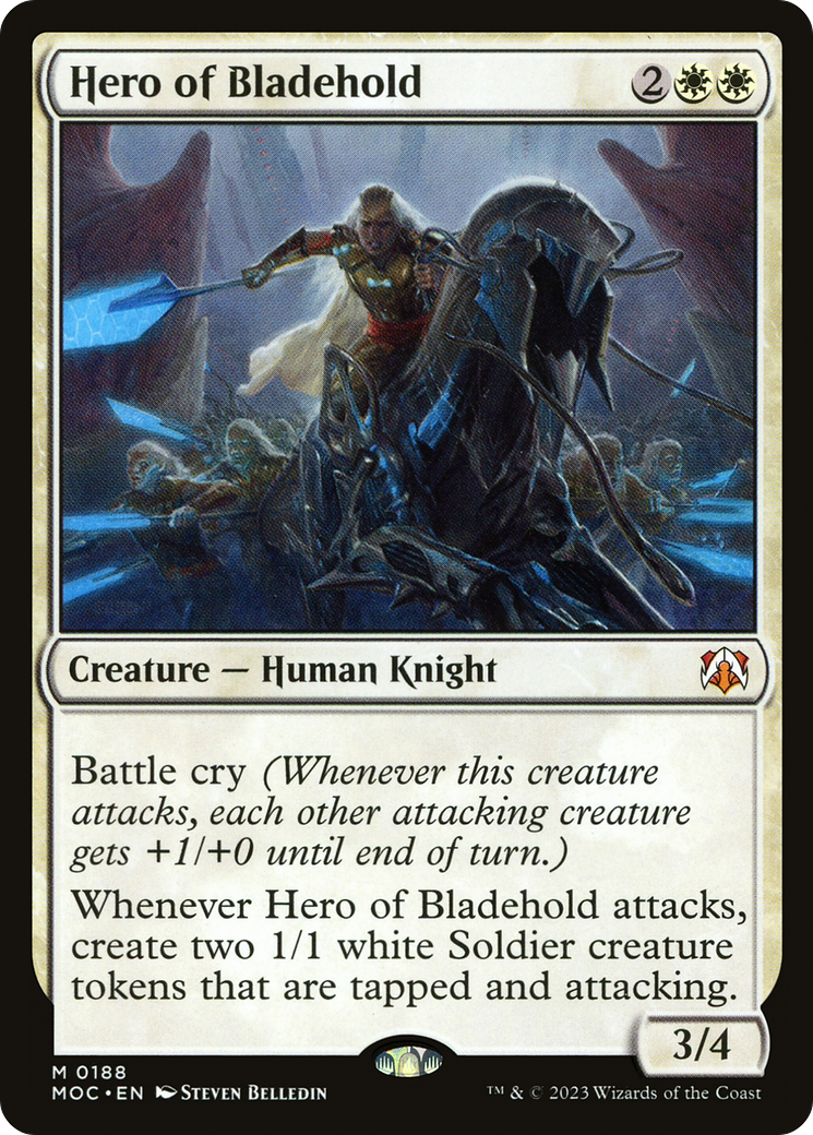 MAGIC: THE GATHERING - Hero of Bladehold (MOC-188) - March of the Machine Commander