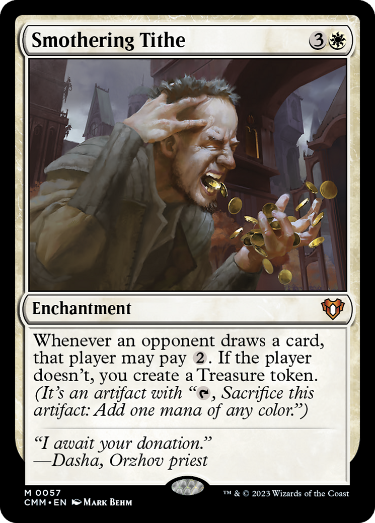 MAGIC: THE GATHERING - Smothering Tithe (CMM-057) - Commander Masters Foil